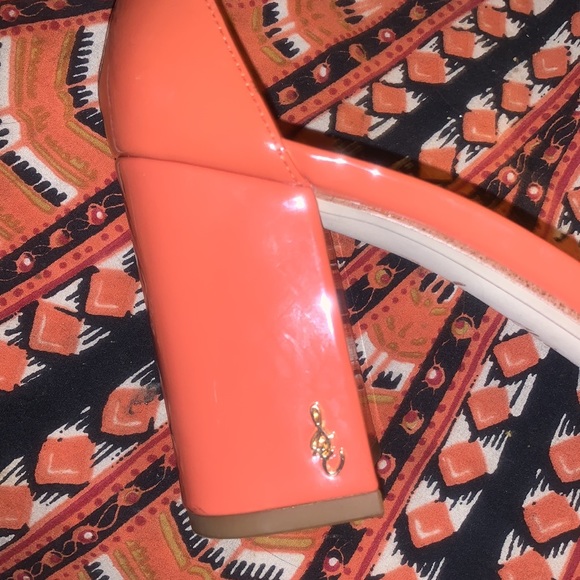 SAM EDELMAN Coral Ginger Spice Chunky heel with ankle strap - Picture 9 of 9